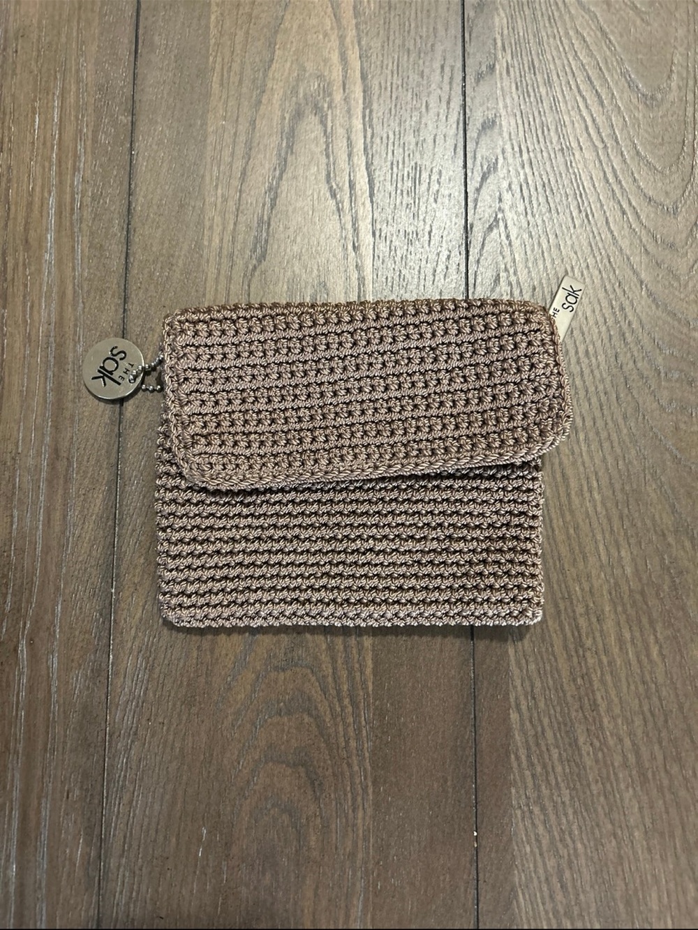 The Sak crochet in taupe neutral